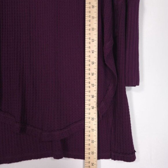 Free People Ventura Thermal Top Oversized Pullover Purple Violet‎  S/P - Picture 8 of 11